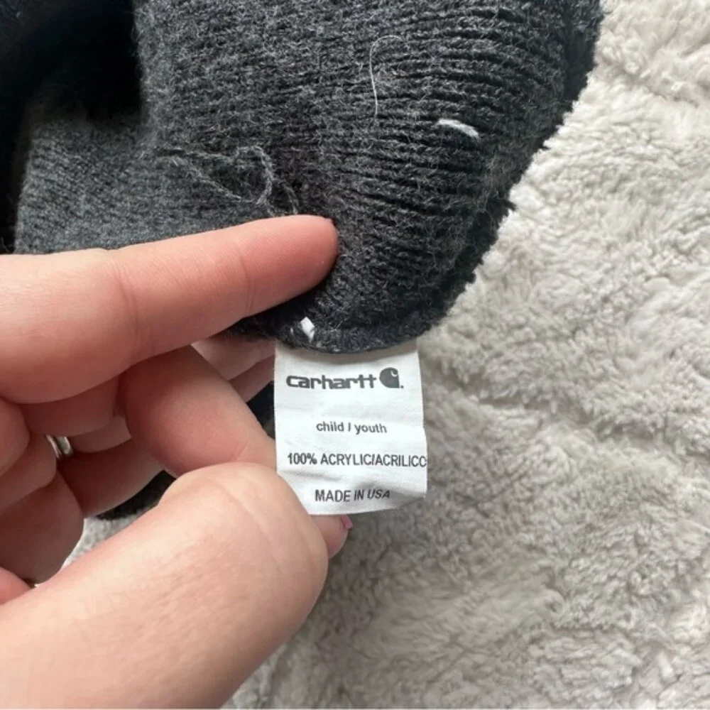 Carhartt | Gray Kid's Acrylic Watch Hat | Size Child/Youth